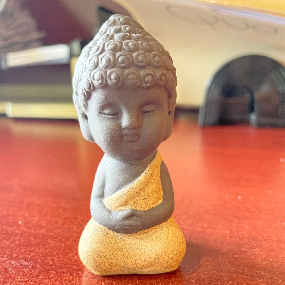 Glass/Stone Desk Buddha